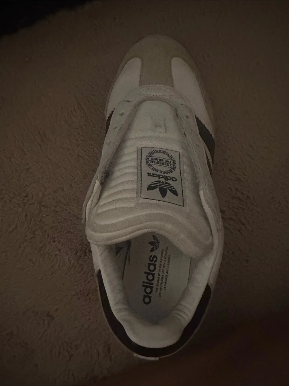 adidas Samba Sneakers in White, Black and Gum